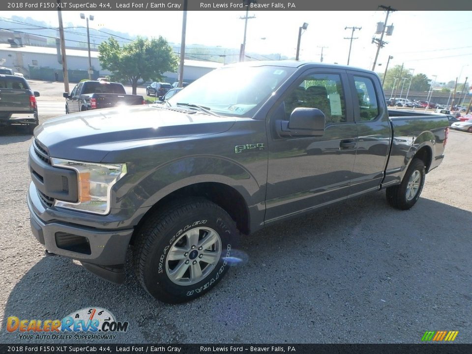 2018 Ford F150 XLT SuperCab 4x4 Lead Foot / Earth Gray Photo #7