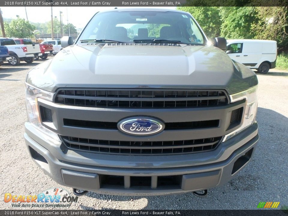 2018 Ford F150 XLT SuperCab 4x4 Lead Foot / Earth Gray Photo #8
