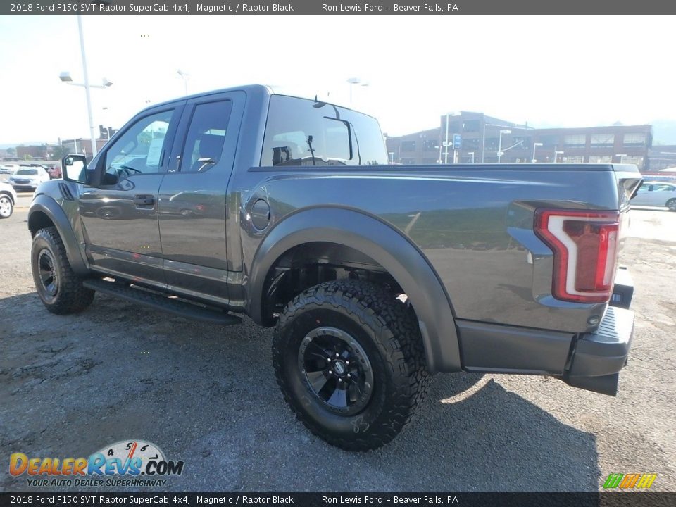 2018 Ford F150 SVT Raptor SuperCab 4x4 Magnetic / Raptor Black Photo #4
