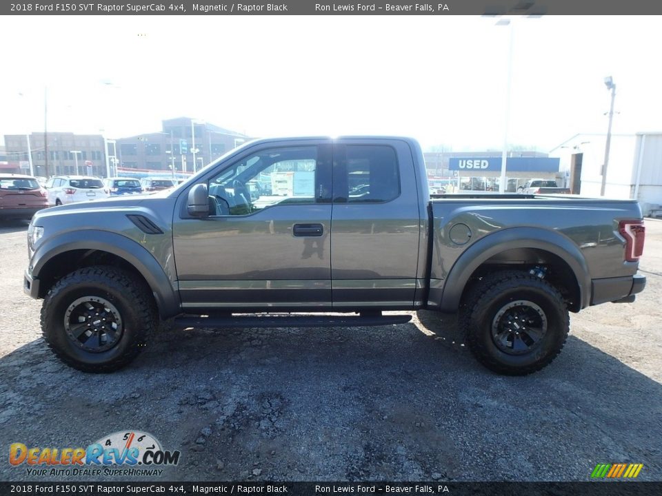 2018 Ford F150 SVT Raptor SuperCab 4x4 Magnetic / Raptor Black Photo #6