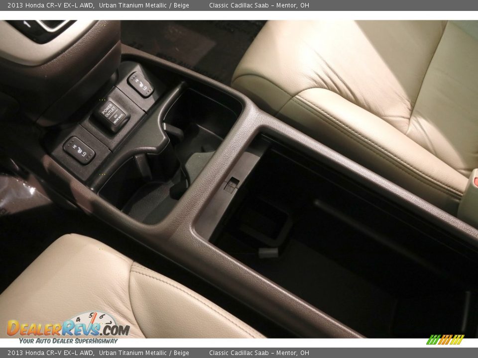 2013 Honda CR-V EX-L AWD Urban Titanium Metallic / Beige Photo #15