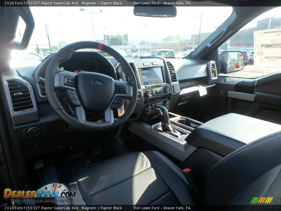 Raptor Black Interior - 2018 Ford F150 SVT Raptor SuperCab 4x4 Photo #12