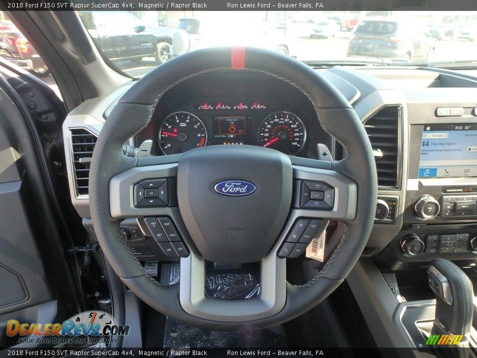 2018 Ford F150 SVT Raptor SuperCab 4x4 Steering Wheel Photo #16