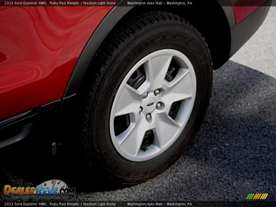 2013 Ford Explorer 4WD Ruby Red Metallic / Medium Light Stone Photo #6