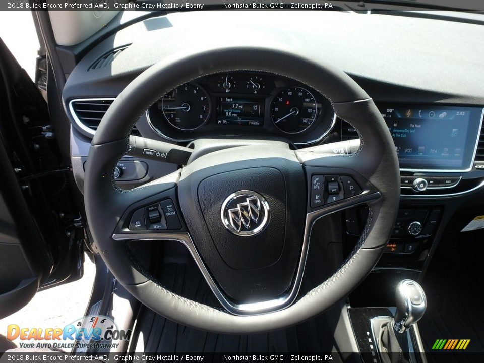 2018 Buick Encore Preferred AWD Graphite Gray Metallic / Ebony Photo #17