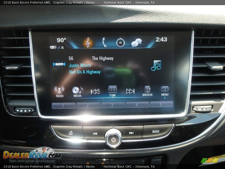 2018 Buick Encore Preferred AWD Graphite Gray Metallic / Ebony Photo #18