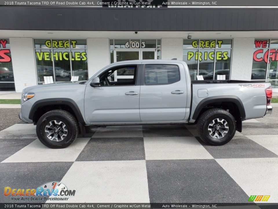 2018 Toyota Tacoma TRD Off Road Double Cab 4x4 Cement / Graphite w/Gun Metal Photo #1