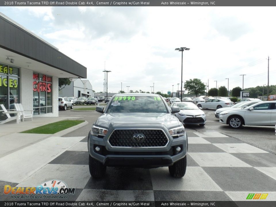 2018 Toyota Tacoma TRD Off Road Double Cab 4x4 Cement / Graphite w/Gun Metal Photo #2