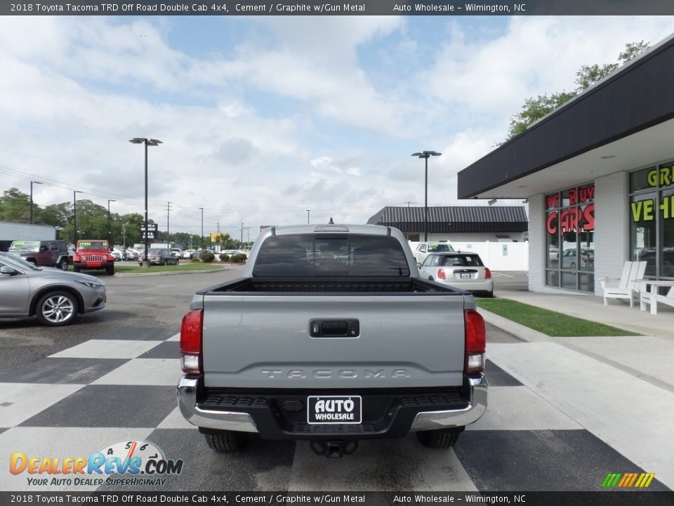 2018 Toyota Tacoma TRD Off Road Double Cab 4x4 Cement / Graphite w/Gun Metal Photo #4