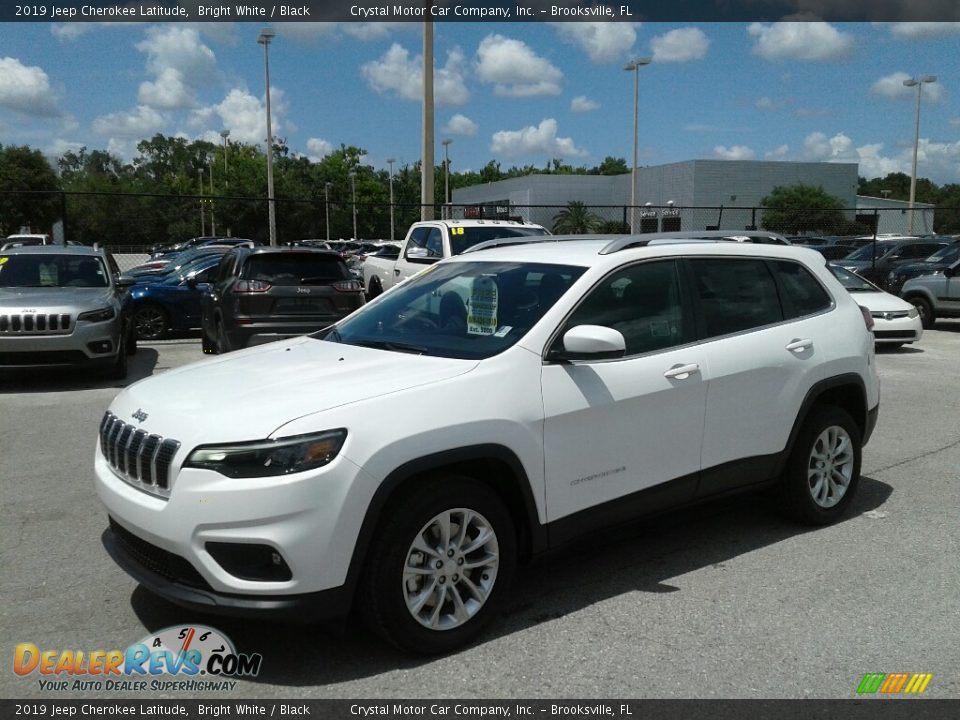 2019 Jeep Cherokee Latitude Bright White / Black Photo #1