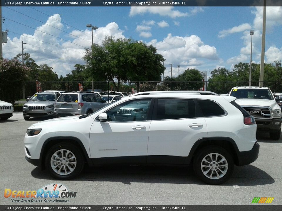 2019 Jeep Cherokee Latitude Bright White / Black Photo #2