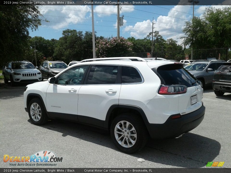 2019 Jeep Cherokee Latitude Bright White / Black Photo #3