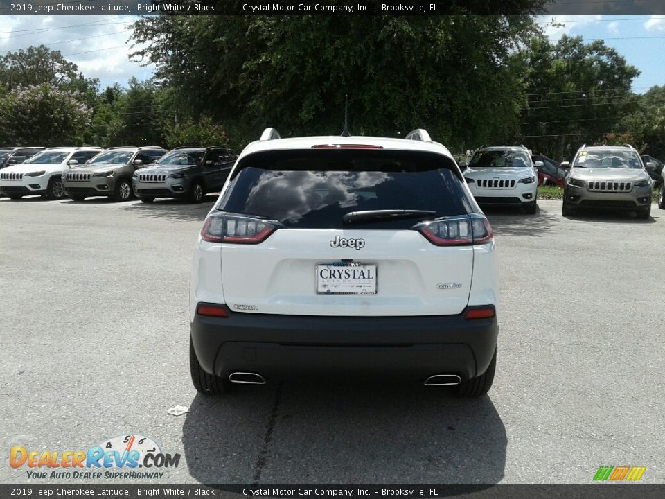 2019 Jeep Cherokee Latitude Bright White / Black Photo #4