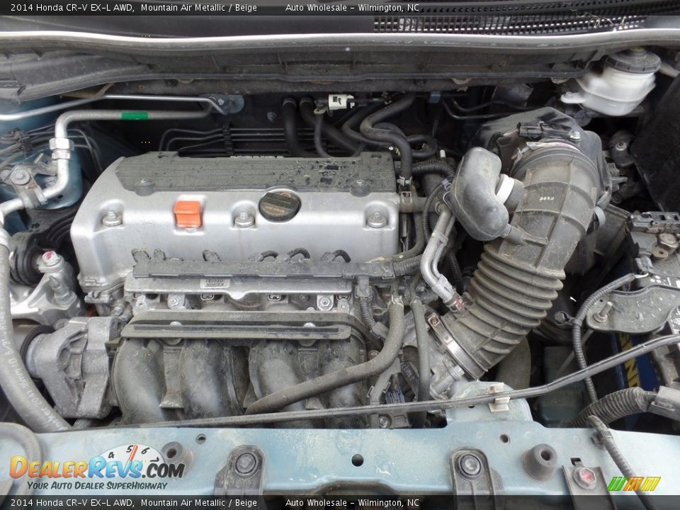 2014 Honda CR-V EX-L AWD Mountain Air Metallic / Beige Photo #6