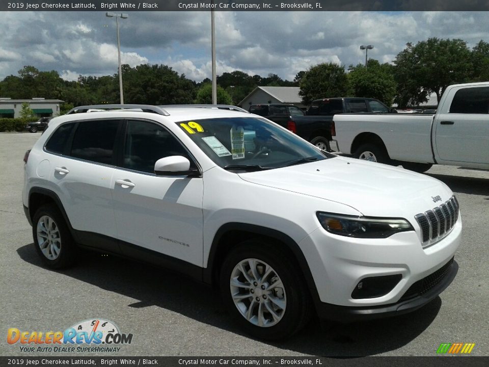 2019 Jeep Cherokee Latitude Bright White / Black Photo #7