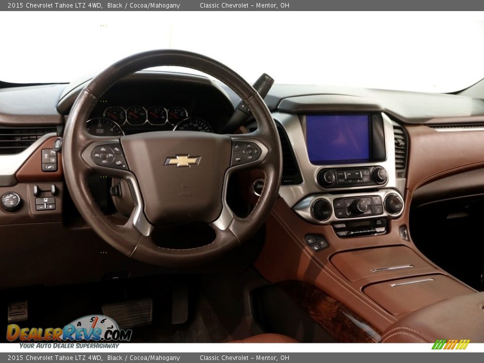 2015 Chevrolet Tahoe LTZ 4WD Black / Cocoa/Mahogany Photo #8