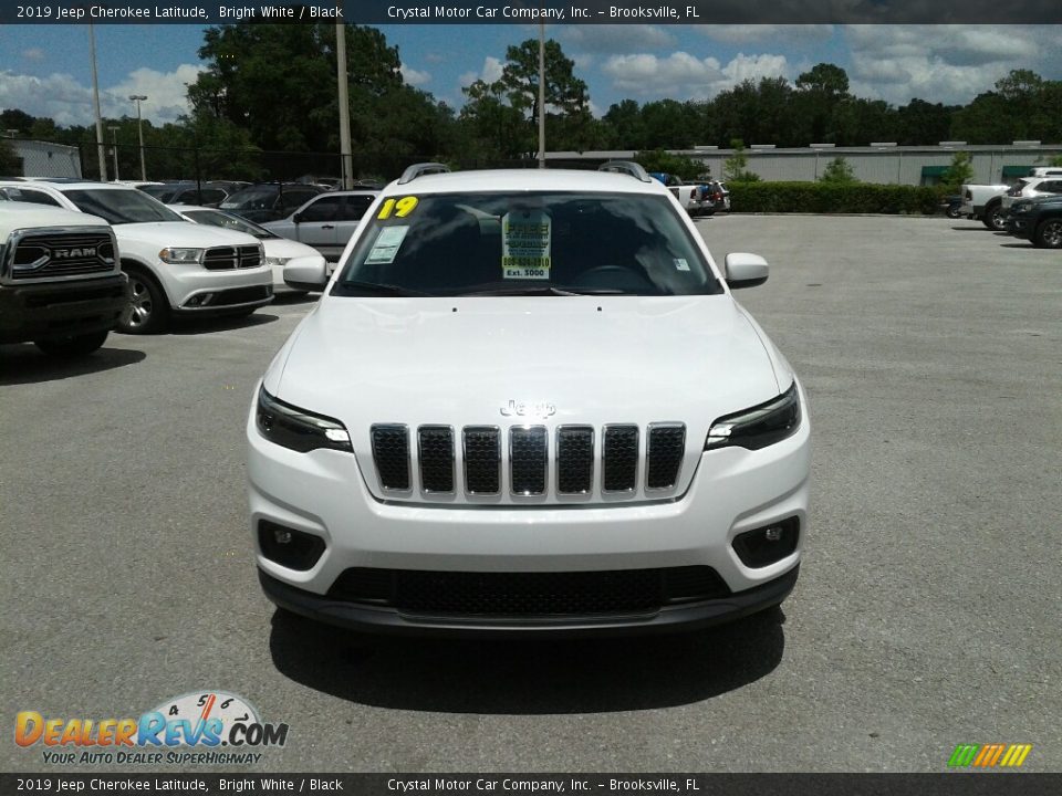 2019 Jeep Cherokee Latitude Bright White / Black Photo #8