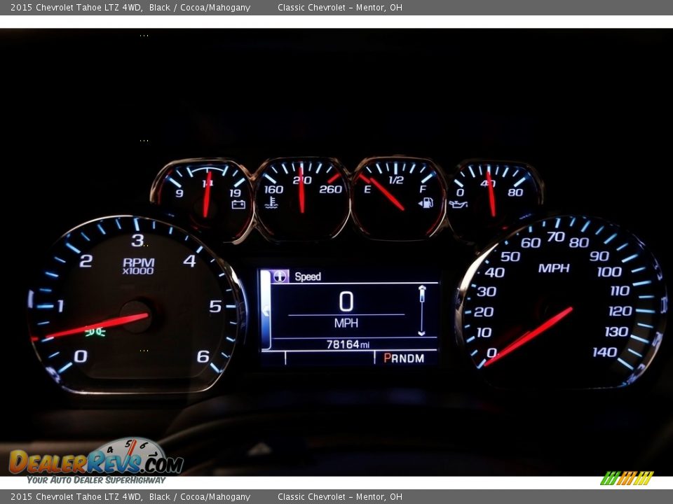 2015 Chevrolet Tahoe LTZ 4WD Black / Cocoa/Mahogany Photo #9