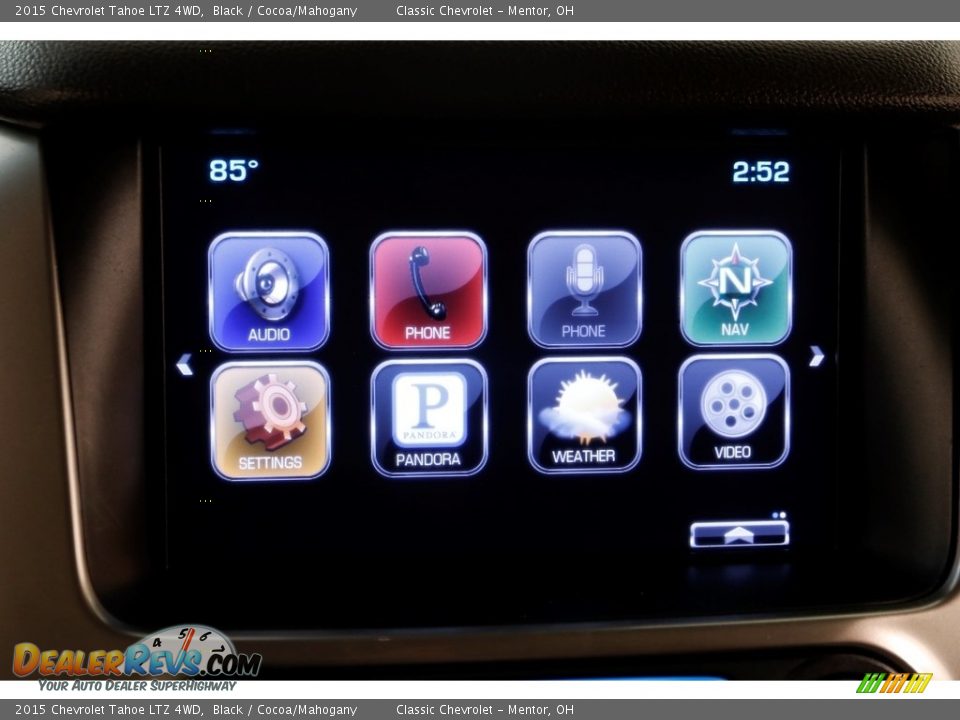 2015 Chevrolet Tahoe LTZ 4WD Black / Cocoa/Mahogany Photo #11
