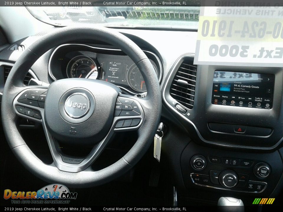 2019 Jeep Cherokee Latitude Bright White / Black Photo #13