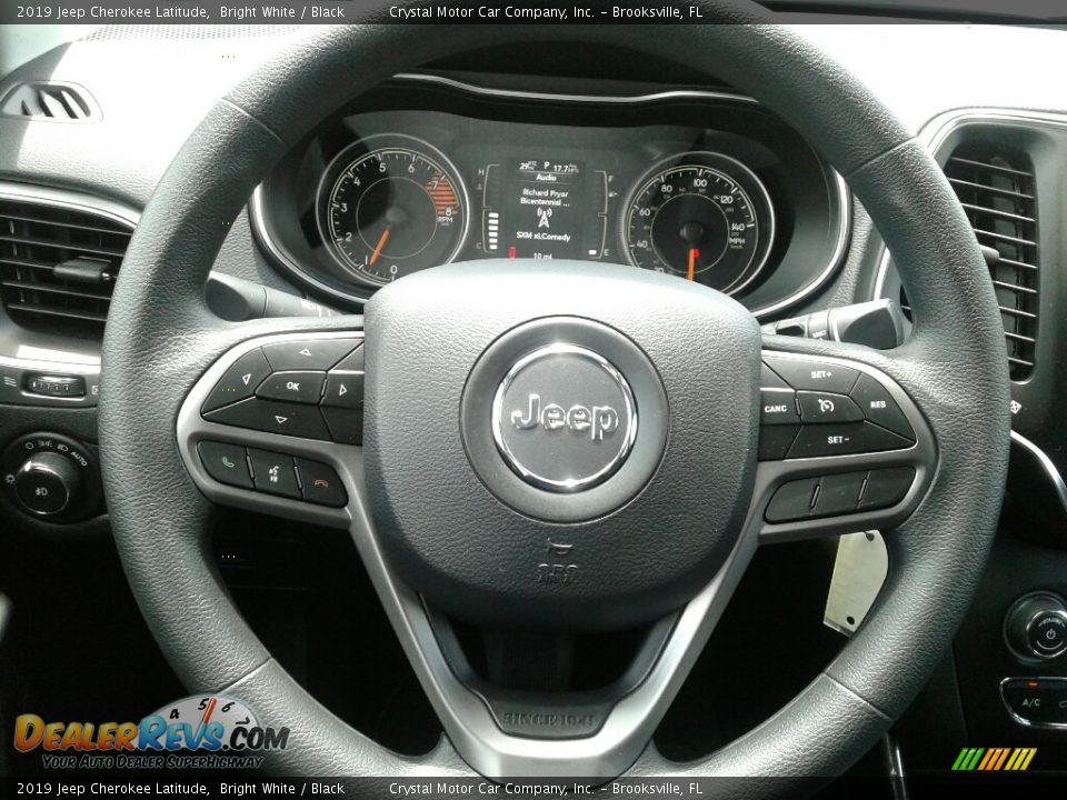 2019 Jeep Cherokee Latitude Bright White / Black Photo #14