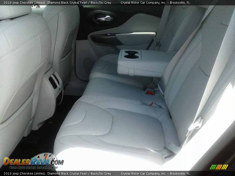 2019 Jeep Cherokee Limited Diamond Black Crystal Pearl / Black/Ski Grey Photo #10