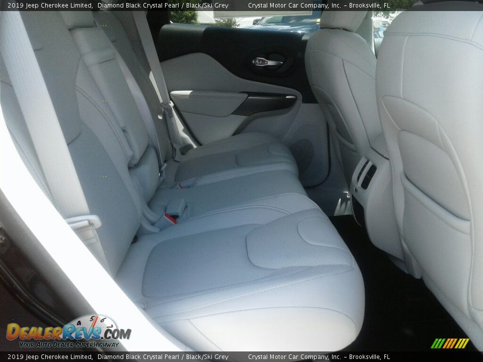 2019 Jeep Cherokee Limited Diamond Black Crystal Pearl / Black/Ski Grey Photo #11
