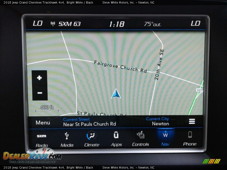 Navigation of 2018 Jeep Grand Cherokee Trackhawk 4x4 Photo #25