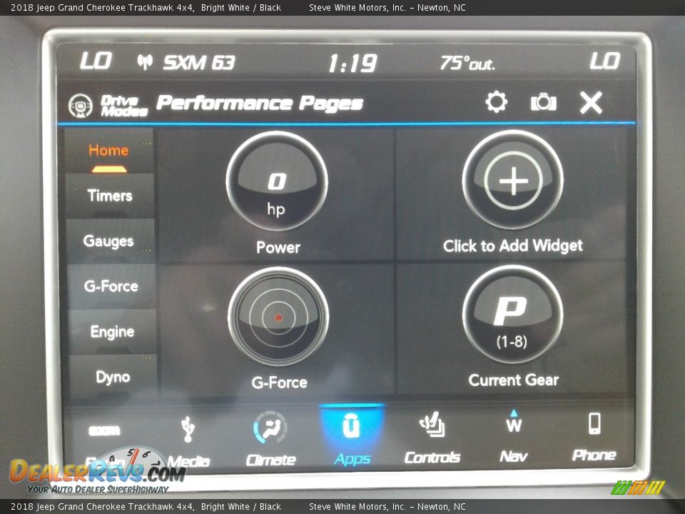 Controls of 2018 Jeep Grand Cherokee Trackhawk 4x4 Photo #26