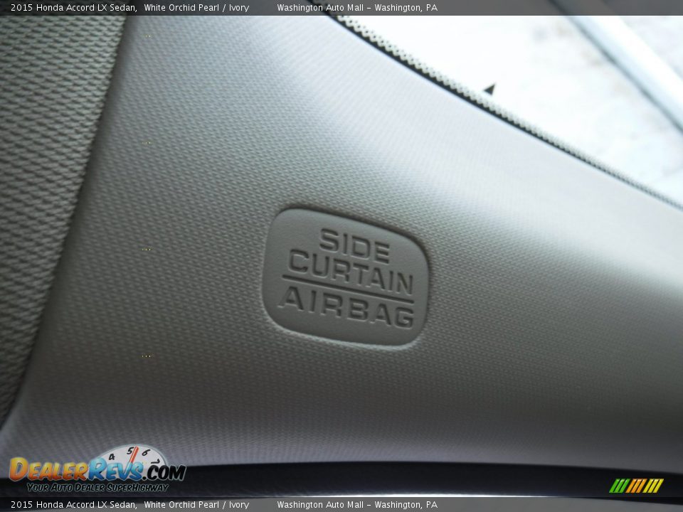 2015 Honda Accord LX Sedan White Orchid Pearl / Ivory Photo #12