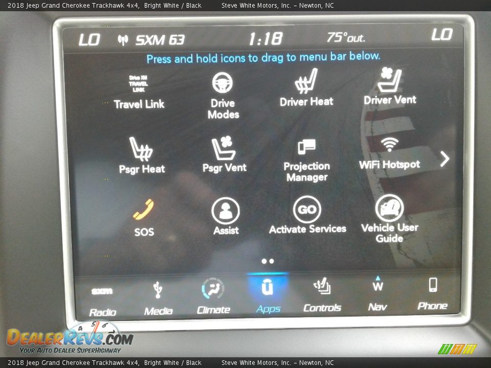 Controls of 2018 Jeep Grand Cherokee Trackhawk 4x4 Photo #30