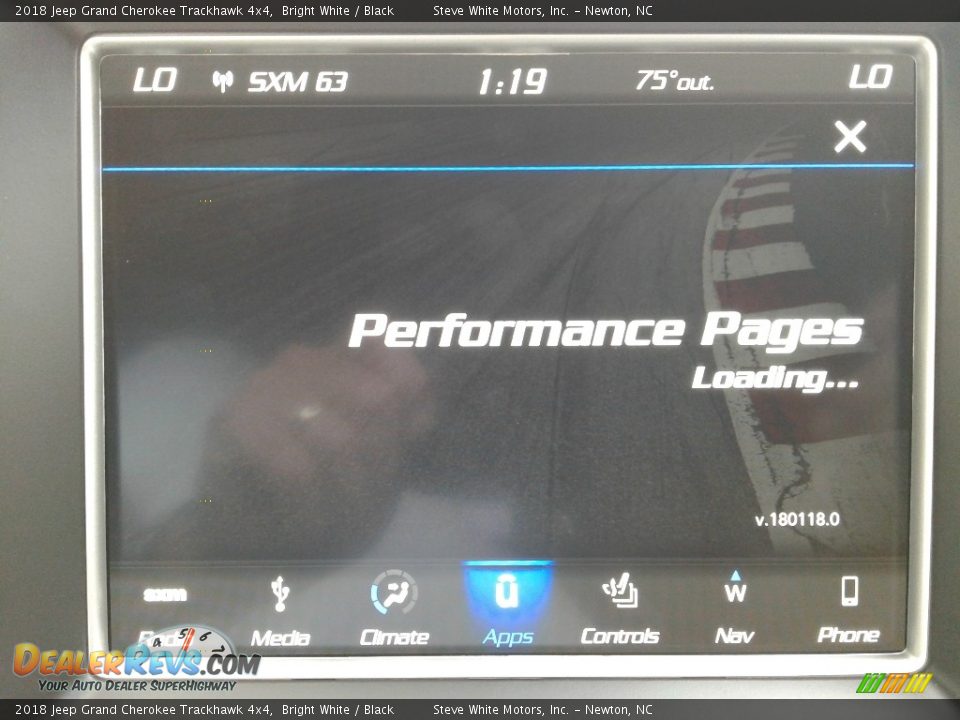 2018 Jeep Grand Cherokee Trackhawk 4x4 Bright White / Black Photo #31