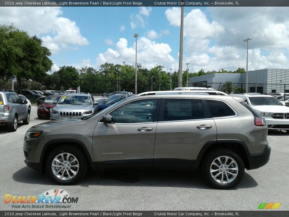 2019 Jeep Cherokee Latitude Light Brownstone Pearl / Black/Light Frost Beige Photo #2