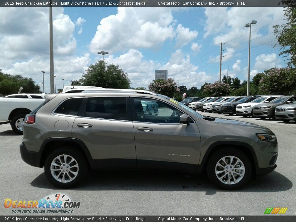 2019 Jeep Cherokee Latitude Light Brownstone Pearl / Black/Light Frost Beige Photo #6