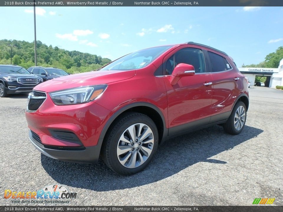2018 Buick Encore Preferred AWD Winterberry Red Metallic / Ebony Photo #1