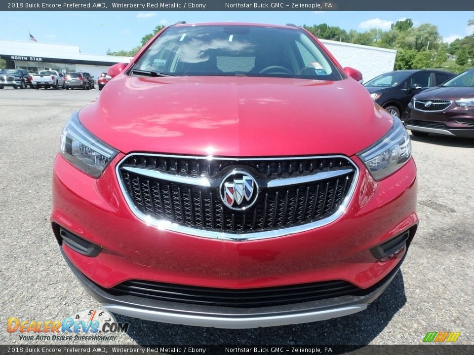 2018 Buick Encore Preferred AWD Winterberry Red Metallic / Ebony Photo #2