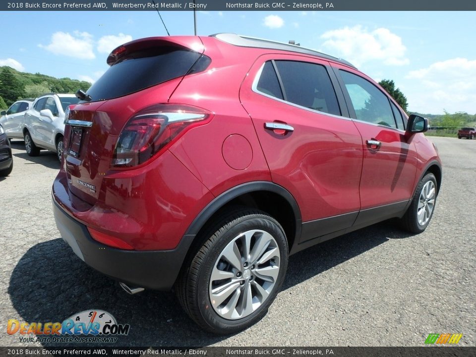 2018 Buick Encore Preferred AWD Winterberry Red Metallic / Ebony Photo #5