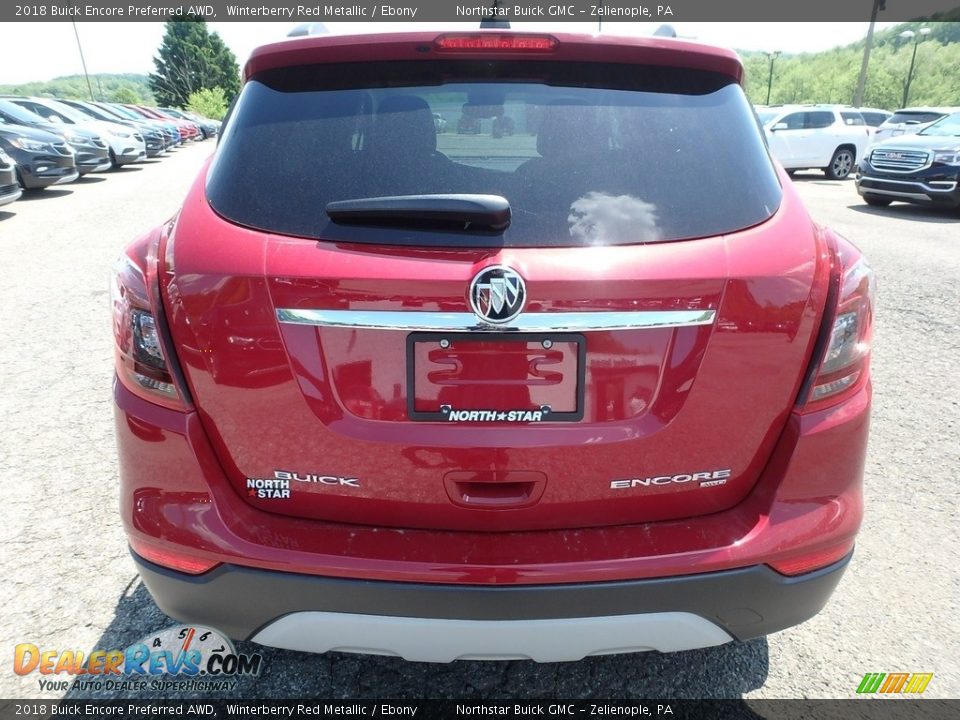2018 Buick Encore Preferred AWD Winterberry Red Metallic / Ebony Photo #6