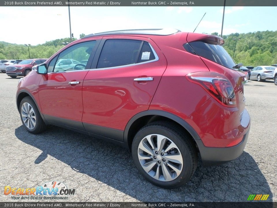 2018 Buick Encore Preferred AWD Winterberry Red Metallic / Ebony Photo #8