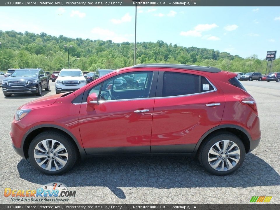 2018 Buick Encore Preferred AWD Winterberry Red Metallic / Ebony Photo #9
