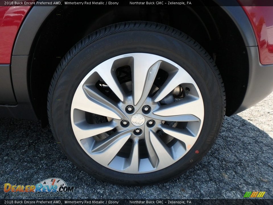 2018 Buick Encore Preferred AWD Winterberry Red Metallic / Ebony Photo #10