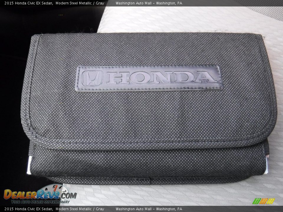 2015 Honda Civic EX Sedan Modern Steel Metallic / Gray Photo #23