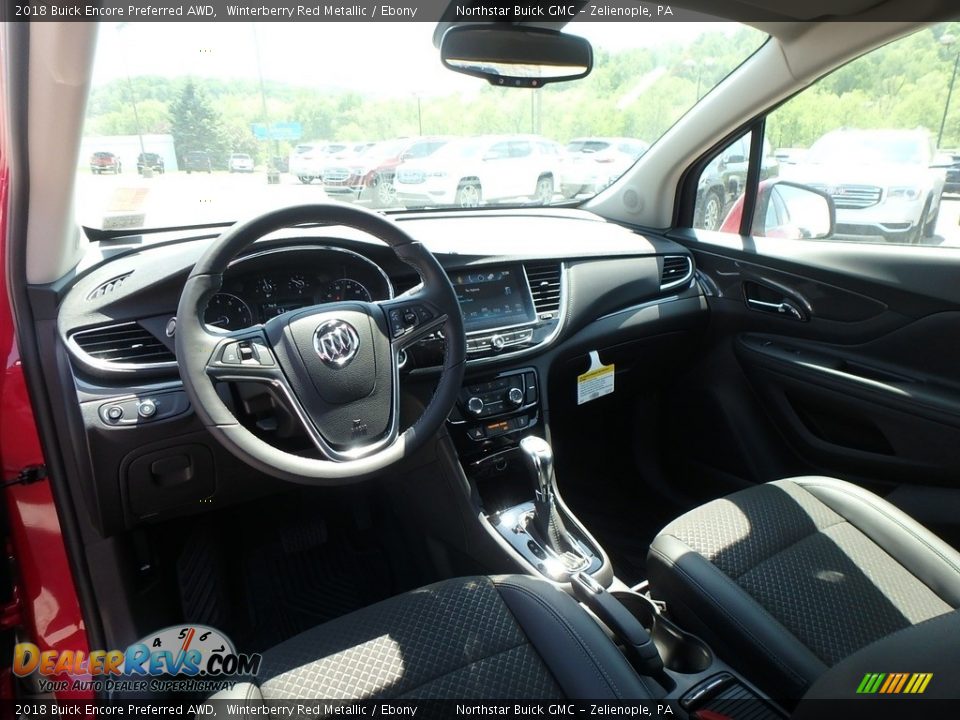 2018 Buick Encore Preferred AWD Winterberry Red Metallic / Ebony Photo #13