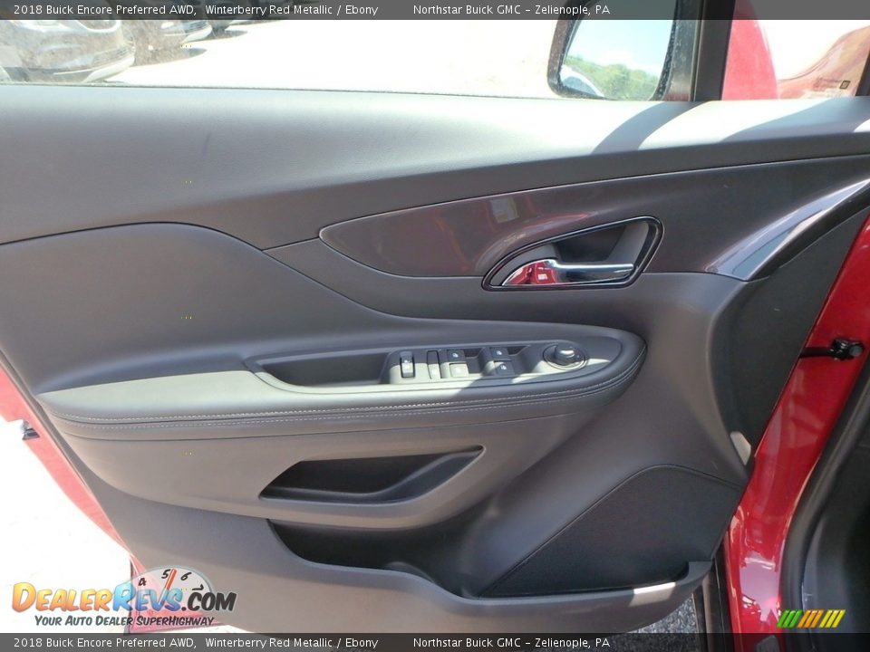 2018 Buick Encore Preferred AWD Winterberry Red Metallic / Ebony Photo #14