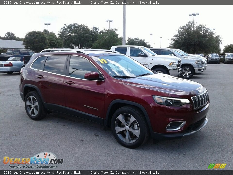 2019 Jeep Cherokee Limited Velvet Red Pearl / Black Photo #7