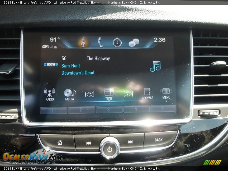 2018 Buick Encore Preferred AWD Winterberry Red Metallic / Ebony Photo #18