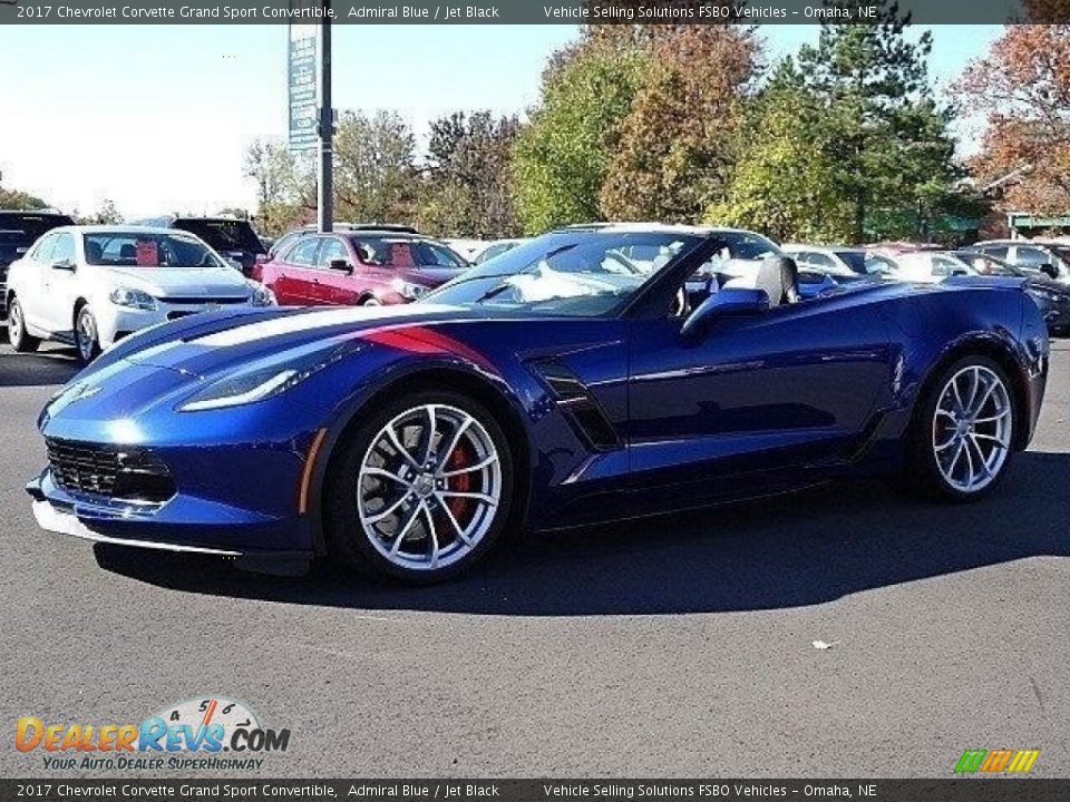 2017 Chevrolet Corvette Grand Sport Convertible Admiral Blue / Jet Black Photo #13