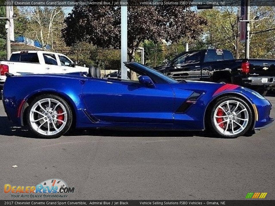 2017 Chevrolet Corvette Grand Sport Convertible Admiral Blue / Jet Black Photo #17