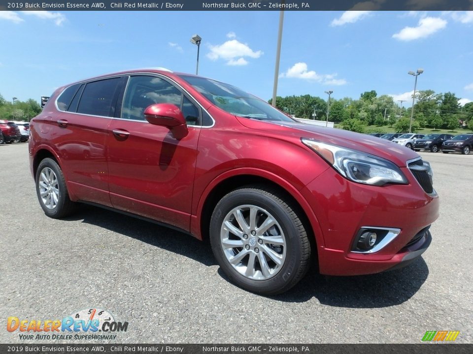 Chili Red Metallic 2019 Buick Envision Essence AWD Photo #3