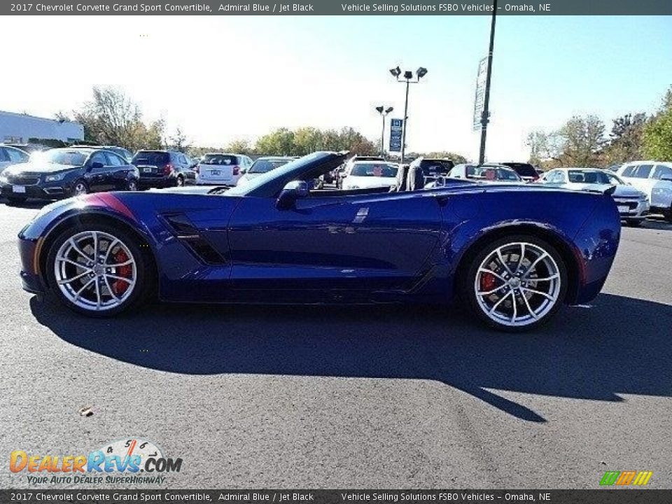 2017 Chevrolet Corvette Grand Sport Convertible Admiral Blue / Jet Black Photo #19